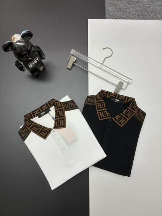 Picture of Fendi Polo Shirts Short _SKUFendiM-3XLaztxC16028116